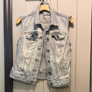 Merona Light Blue Denim Vest